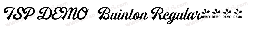 FSP DEMO   Buinton Regular字体转换
